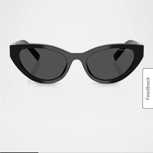 Miu Miu Black Retro Cat-Eye Sunglasses